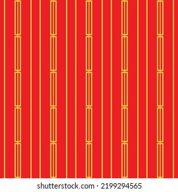 Colección de patrones rojos de chino dorado, diamante cuadrado Fondo abstracto, Papel decorativo adorno. geométrico asiático japonés tradicional étnico. ilustración lineal de línea vectorial. kimono de año nuevo
