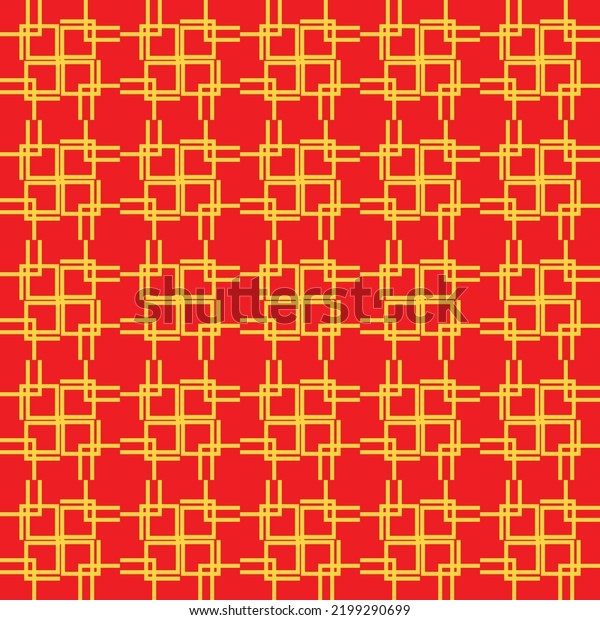 Red Golden Chinese Pattern Collection Abstract Stock Vector (Royalty ...