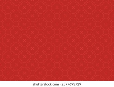 Red Golden Chinese Traditional Pattern background. Oriental Vector stock Abstract Chinese rich pattern.