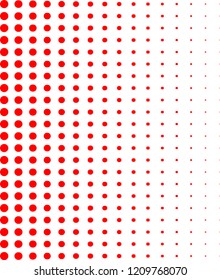 Red gradation scale line
