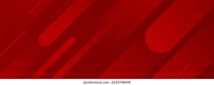 Red gradations banner background, colorful,shape line abstract background, memphis, vector illustration.
