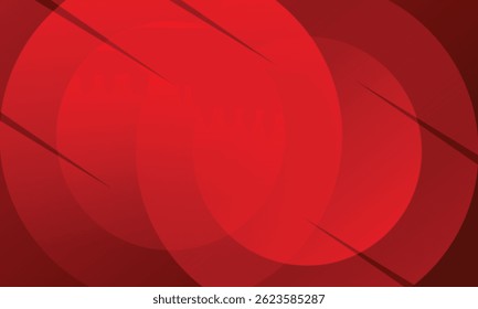 Red gradient abstract background. Circle shapes composition Space. suitable for background, landing page, wallpaper, home screen, theme. vector eps 10
