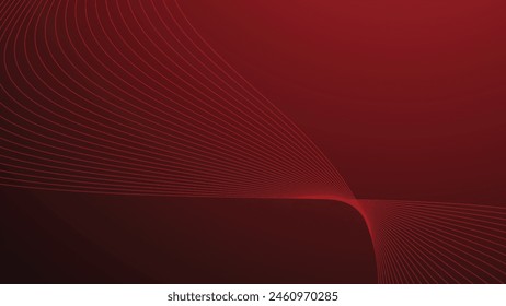 Red gradient abstract background with curve line