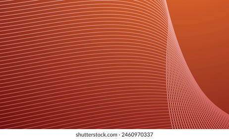 Red gradient abstract background with curve line