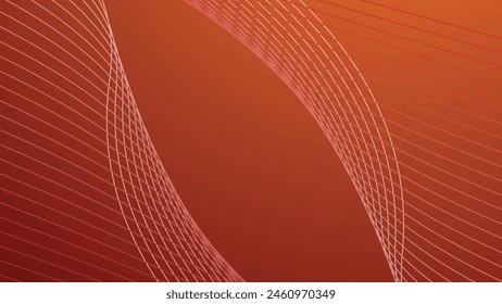 Fondo abstracto de degradado rojo con línea de curva