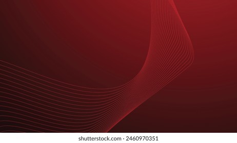 Red gradient abstract background with curve line