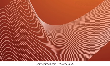 Red gradient abstract background with curve line