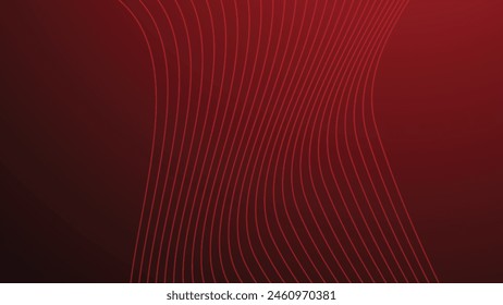 Red gradient abstract background with curve line