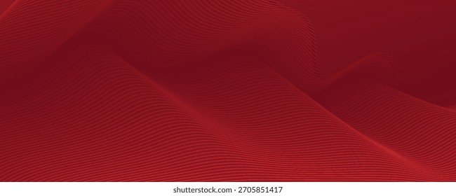 Abstrakter roter Farbverlauf-Hintergrund mit Kurvenlinie
