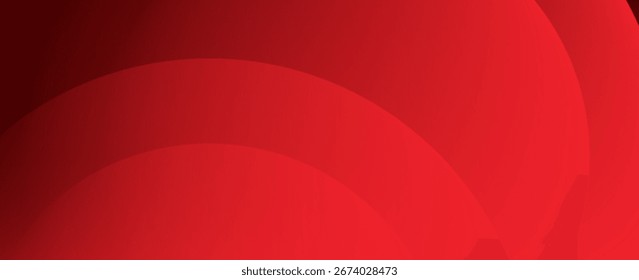 Plano de Fundo Abstrato de Gradiente Vermelho com Formas Curvas. Design moderno na moda em ilustração vetorial