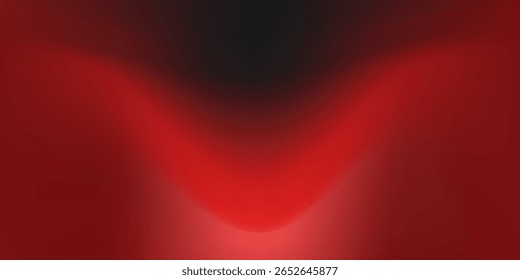 Red gradient abstract background on dark black fabric for banner, backdrop.