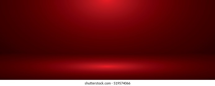 red gradient abstract background. panoramic or studio with blank space