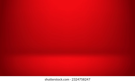 Red gradient abstract background. Simple and modern studio background.