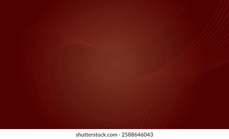 red gradient abstract background with wavy line patterns. 