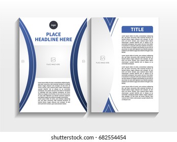 Red Gradient Abstract Semi Circle Theme with Image in Business Brochure Design Template Vector.  