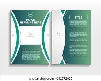 Red Gradient Abstract Semi Circle Theme with Image in Business Brochure Design Template Vector.