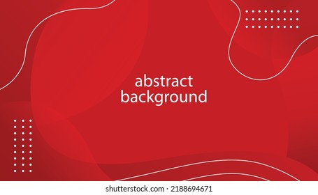 Red gradient abstract shape background template