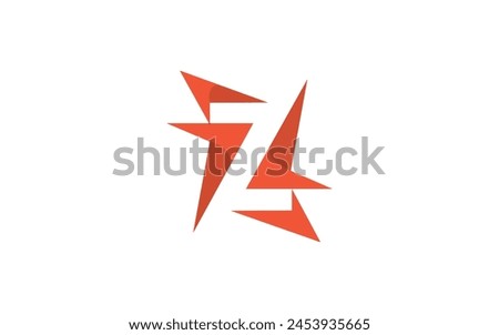 red gradient arrow swoosh geometric logo vector Pro Vector