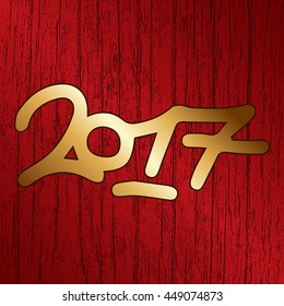 Red gradient background. 2019 new year creative design for your greetings card, flyers, invitation, posters, brochure, banners, calendar.