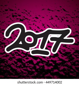 Red gradient background. 2019 new year creative design for your greetings card, flyers, invitation, posters, brochure, banners, calendar.