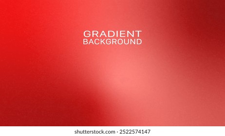 Red Gradient Background. Grainy Noise Texture. Design for Template, Social Media, Trendy, Vintage, Brochure, Banner