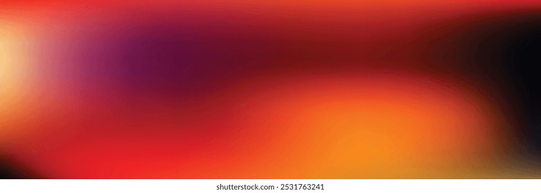 Red Gradient Background. Grainy Noise Texture. Design for Template, Social Media, Trendy, Vintage