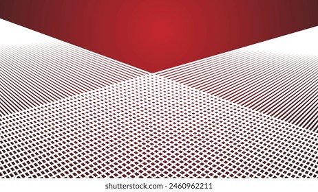 Fondo de degradado rojo con línea de rayas para el fondo o la presentación