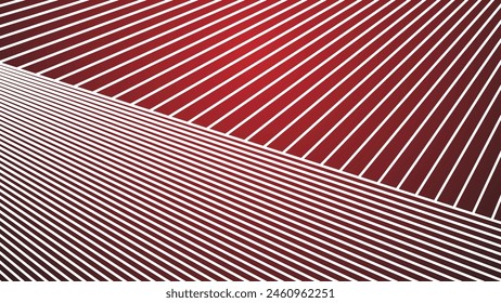 Fondo de degradado rojo con línea de rayas para el fondo o la presentación