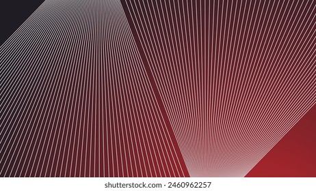 Red gradient background with stripes line for backdrop or presentation