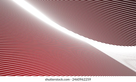 Red gradient background with stripes line for backdrop or presentation