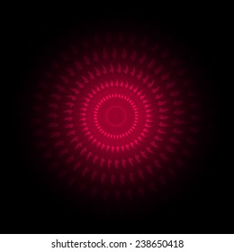 Red gradient background in vector