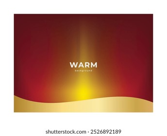 Red gradient background with vertical light and gold wave lines, vector abstract red gradient background.