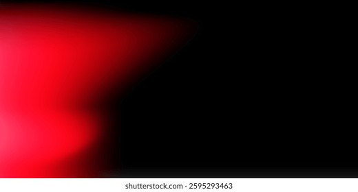 Red gradient banner, abstract, copy space banner for digital design, advertising, etc.
