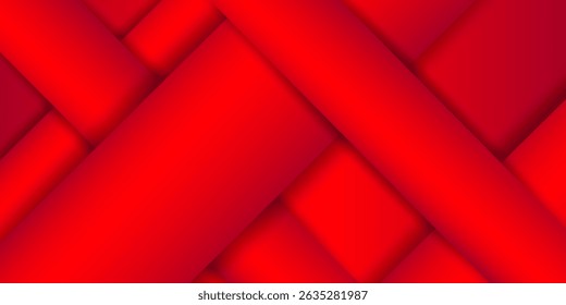 Red gradient banner, Smooth metal surface texture. Abstract metal background. Copy space for your design. vector