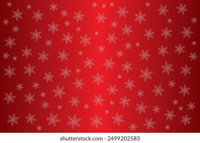 Red Gradient Christmas Snowflake seamless background texture, Halloween festival, celebration, gift, present box paper, backdrop