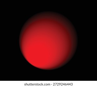 Círculo rojo del gradiente