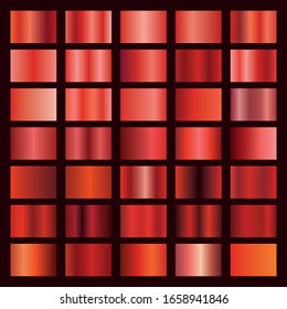 Red gradient collection for your design Vector set red gradients 