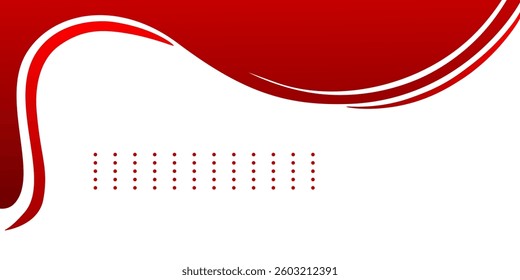 Red gradient colour wave pattern and geomatric rounded shapes background vector illustration. Perfect for modern projects, futuristic, Luxury, graphic, degital,science effect projects, poster, banner.