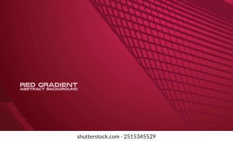 Red gradient with curve line abstract background for backdrop or presentation