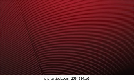 Red gradient with curve line abstract background for backdrop