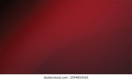 Red gradient with curve line abstract background for backdrop