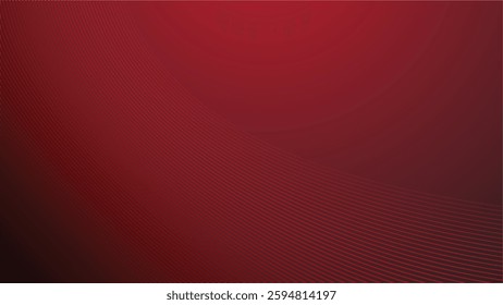Red gradient with curve line abstract background for backdrop