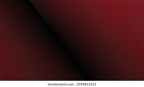 Red gradient with curve line abstract background for backdrop