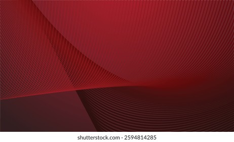 Red gradient with curve line abstract background for backdrop
