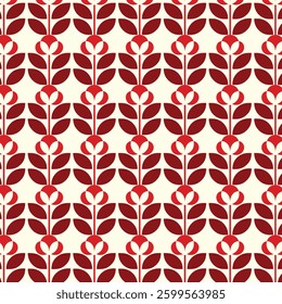red gradient flower pattern Background pattern for wallpaper design, seamless