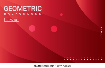 Red gradient geometric background. Perfect for copybook brochures, school books, Notebook paper, book, magazine template.