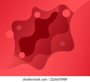 Red gradient geometric background. Perfect for copybook brochures, school books, Notebook paper, book, magazine template.