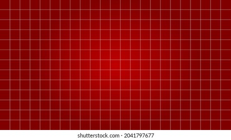 Red gradient grid paper used for notes or decoration. Horizontal vector editable mockup illustration.