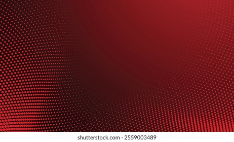Red gradient with halftone abstract background for backdrop or presentation