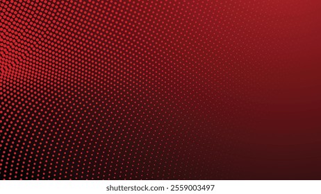 Red gradient with halftone abstract background for backdrop or presentation